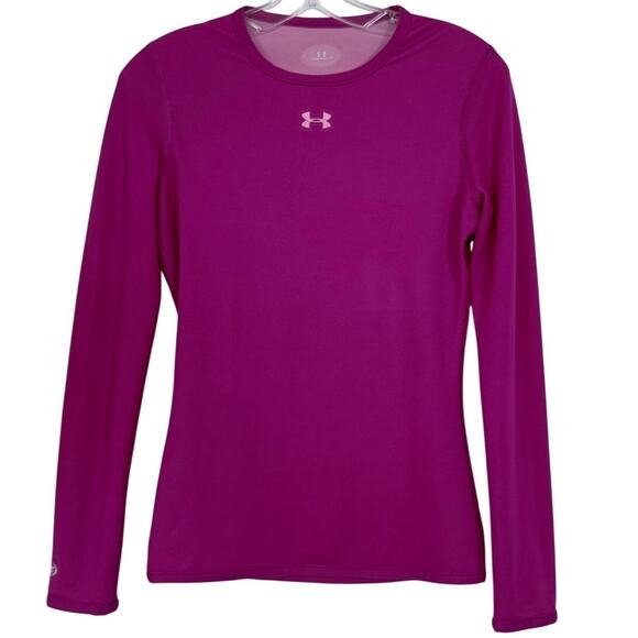 Under Armour AllSeasonGear StayCool Crew Neck Long Sleeve Shirt Size Small Pink - Picture 1 of 10